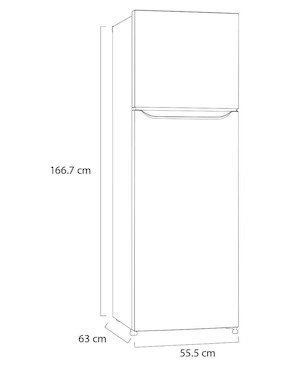 Refrigerador top mount LG TOP FREEZER 9 pies cúbicos inverter y no frost GT32BP