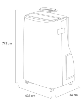 Aire acondicionado portátil Lg frío 12000 BTU 
LP1225IVSM