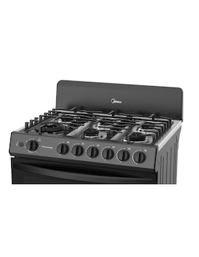 Estufa de piso a gas natural/LP Midea Master Cookplus 75.7 cm MGS30FS1BIABBF de 6 quemadores