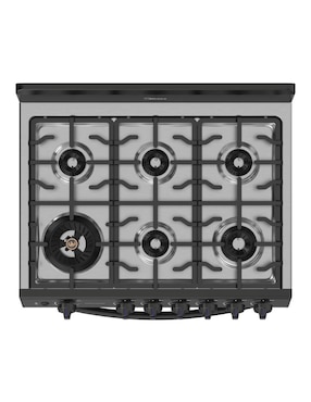 Estufa de piso a gas natural/LP Midea Master Cookplus 75.7 cm MGS30FS1BIABBF de 6 quemadores