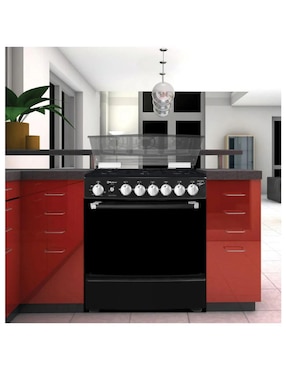 Estufa de piso a gas LP Koblenz 84 cm EK-501FNM-NEG de 6 quemadores