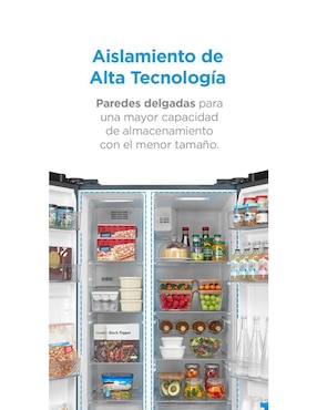 Refrigerador dúplex Midea Inverter Quattro 20 pies cúbicos inverter y no frost y fábrica de hielo MDRS710FGM22