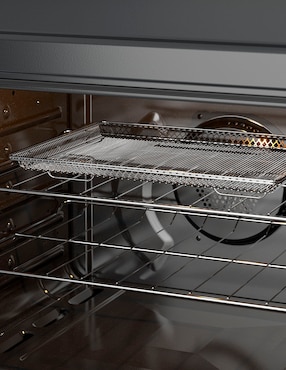 Combo estufa de piso a Gas LP Whirlpool estufa 76 cm campana 80 cm CWFR7250S-HH de 6 quemadores