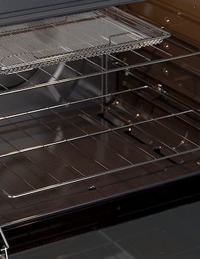 Combo Estufa de piso a gas LP Whirlpool 76 cm CWFR7650S-HH de 5 quemadores + campana