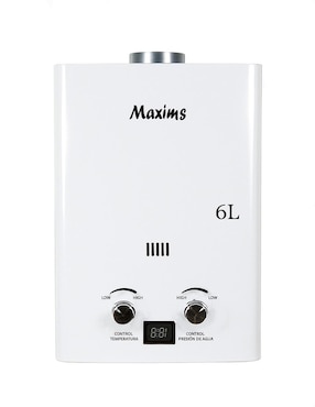 Calentador de paso Maxims 6 L Gas LP