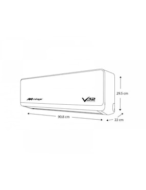 Aire acondicionado mini split inverter Mirage frío 18000 BTU SETCVF181E