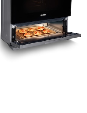 Estufa de piso a Gas LP Mabe Air Fry 76 cm EMHA7602DSS0 de 6 quemadores