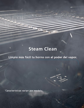 Estufa de piso a Gas LP Mabe Air Fry 76 cm EMHA7602JBS0 de 6 quemadores