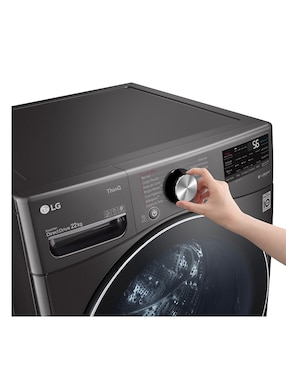 Lavadora LG 22 kg automática carga frontal WM22BV2S6R