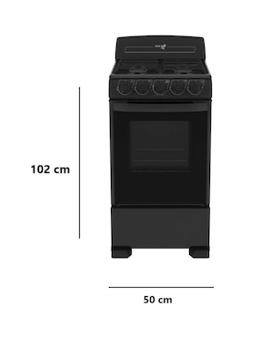 Estufa de piso a gas natural/lp Iem 50 cm EI5020BAPN1 4 quemadores