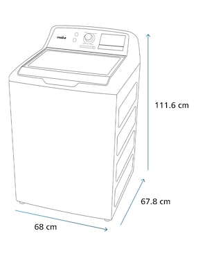 Lavadora Mabe Kit Limpieza 25 KG automática carga superior LMP75201WDAB0LIM