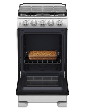 Combo estufa de piso a Gas LP Mabe Tecnología Ultimate Cooking y Cleaning 50.60 cm EM5060X2CMPU50 de 4 quemadores + Campana