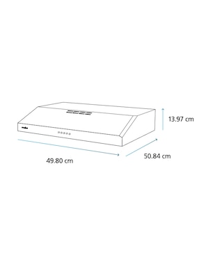 Combo estufa de piso a Gas LP Mabe Tecnología Ultimate Cooking y Cleaning 50.60 cm EM5060X2CMPU50 de 4 quemadores + Campana