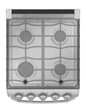 Combo estufa de piso a Gas LP Mabe Tecnología Ultimate Cooking y Cleaning 50.60 cm EM5060X2CMPU50 de 4 quemadores + Campana