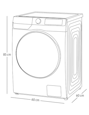 Lavasecadora Samsung eléctrico 13 kg 8 kg WD13FG6B34BBAX