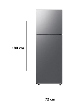 Refrigerador top mount Samsung 12 pies cúbicos tecnología inverter y manual RT35DG5124S9