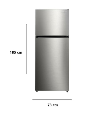 Refrigerador top mount Daewoo 17 pies cúbicos inverter "y fábrica de hielo DRT-1730SSBCI