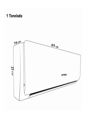 Aire acondicionado mini split Prime frío y calor 12000 BTU EMPRN121-B3 110 V
