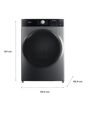 Secadora de electrónico Midea de 22 kg con 14 ciclos MH04D220/S