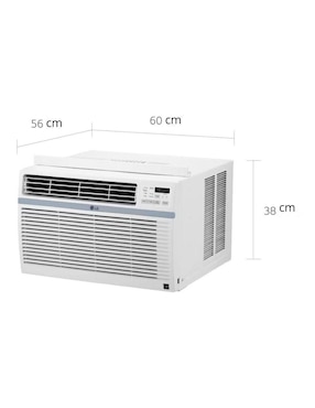 Aire acondicionado de ventana LG Frío 12000 BTU W121CE 110 V