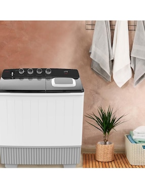 Lavadora doble tina JVC Lavadora Doble Tina 25 kg semiautomátic carga superior JCTT2509BK
