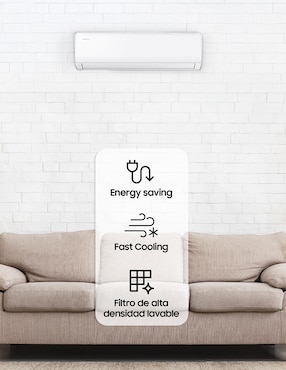 Aire acondicionado mini split inverter Samsung frío 20000 BTU AR40F24D0AMAX