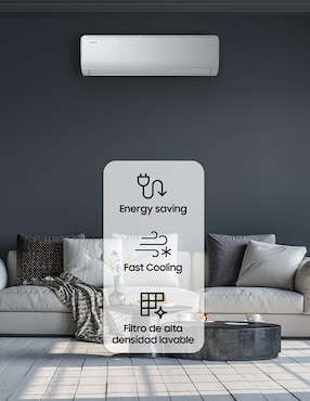 Aire acondicionado mini split inverter Samsung frío 11800 BTU AR40F12D0AMAX 220 V