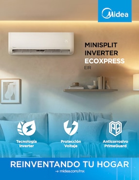 Aire acondicionado mini split inverter Midea frío 12000 BTU MAS12C1EIR 115V