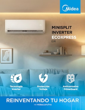 Aire acondicionado mini split inverter Midea frío y calor 12000 BTU MAS12H2EIR 230V