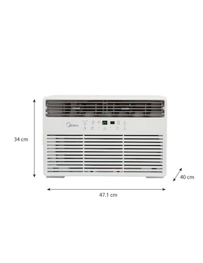 Aire acondicionado de ventana Midea frío 8000 BTU 
MAW08C1OUK 115V