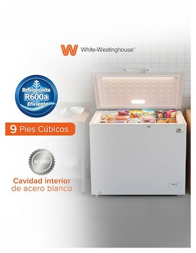 Congelador White Westinghouse WWCCF89251LHWSD horizontal 9 pies cúbicos