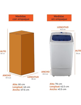 Secadora electrónica White Westinghouse de 6 kg con 1 ciclo WWCSD88SKB