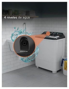 Lavadora doble tina White Westinghouse 11 kg semiautomática carga superior WWXCTT11703BK_05