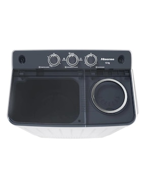 Lavadora doble tina Hisense 13 kg semiautomática carga superior WSA1304P