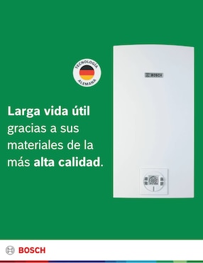 Calentador de paso bosch easy control 26lts lp sin tamaño gas lp