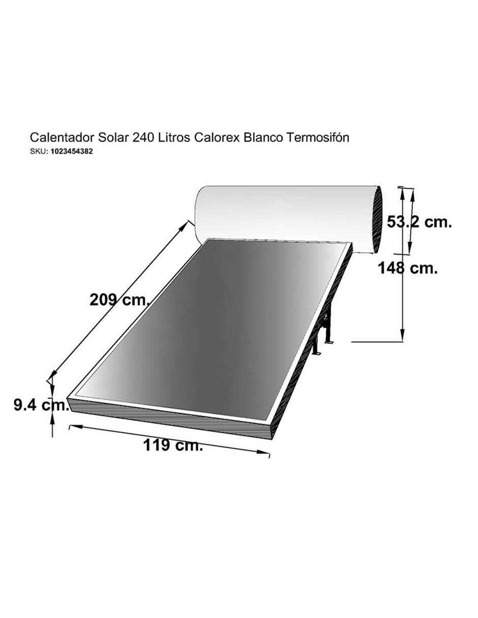 Calentador solar SOLAR TERMOSIF 240 L 2