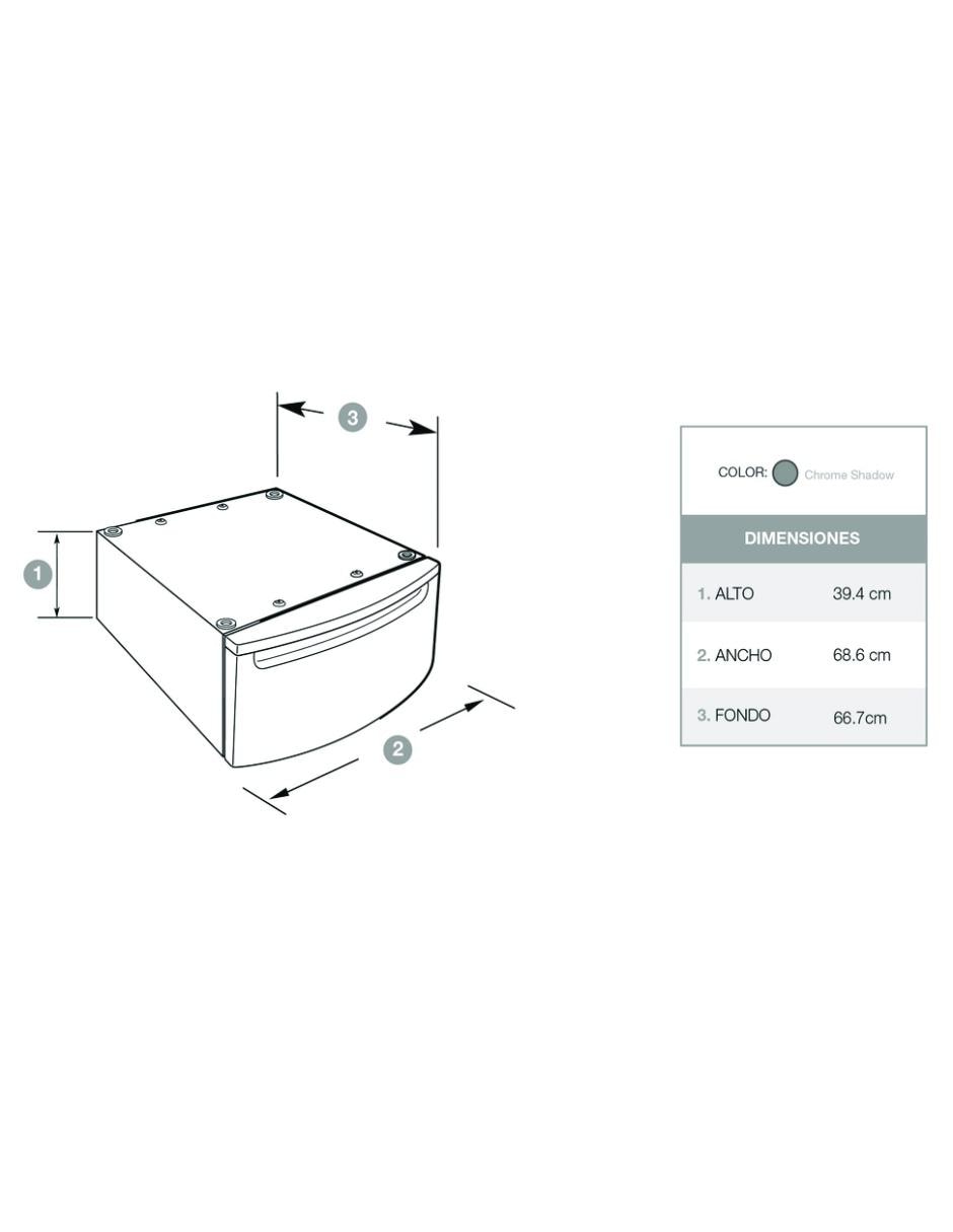Pedestal Plata XHPC155YC 2