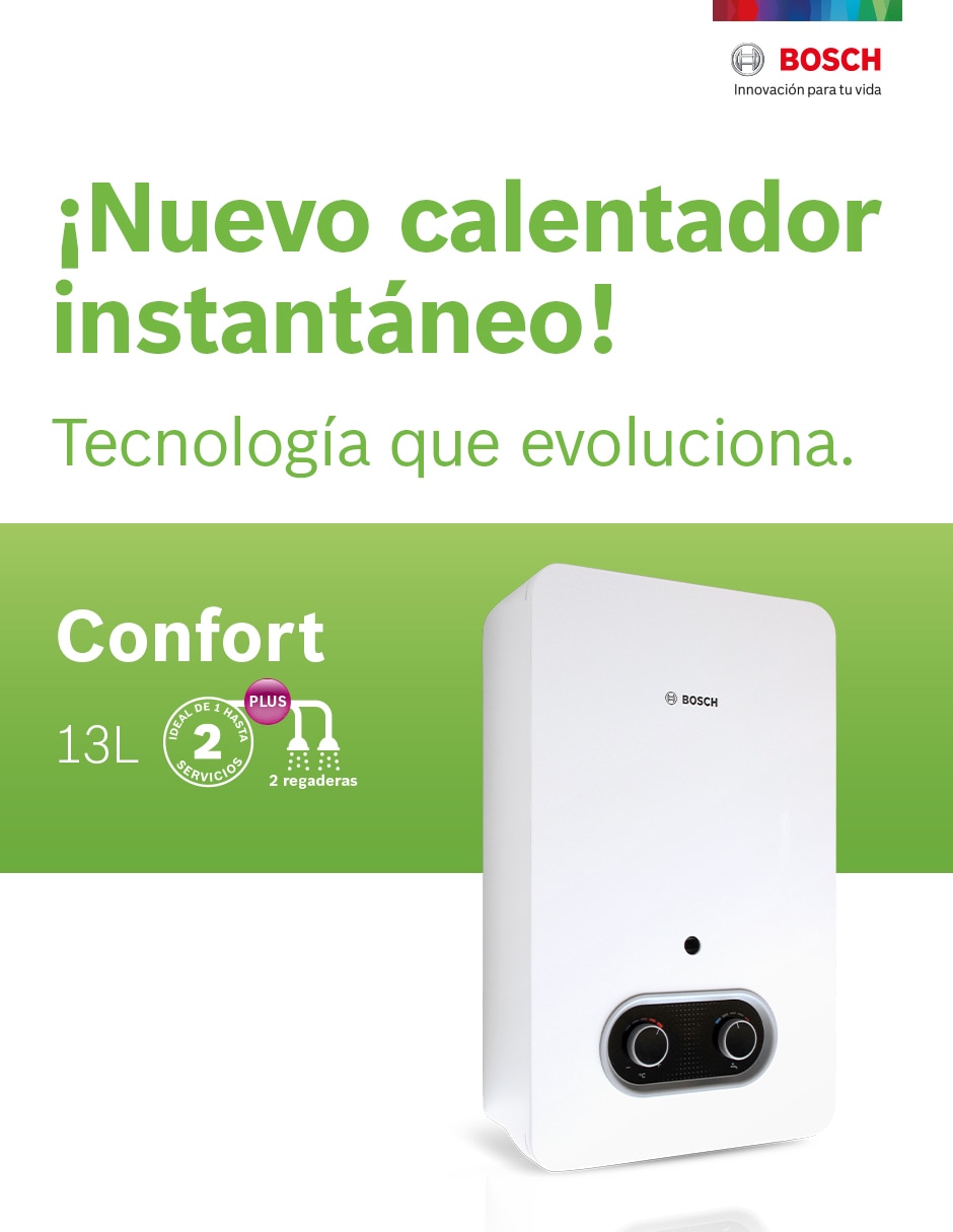 Calentador de paso CONFORT 13 L gas lp 8
