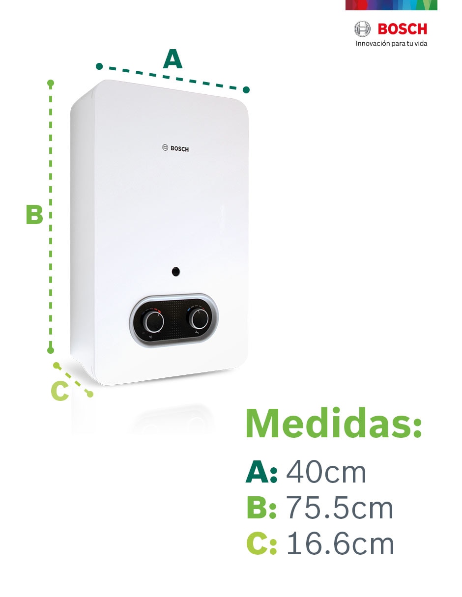Calentador de paso CONFORT 13 L gas lp 14