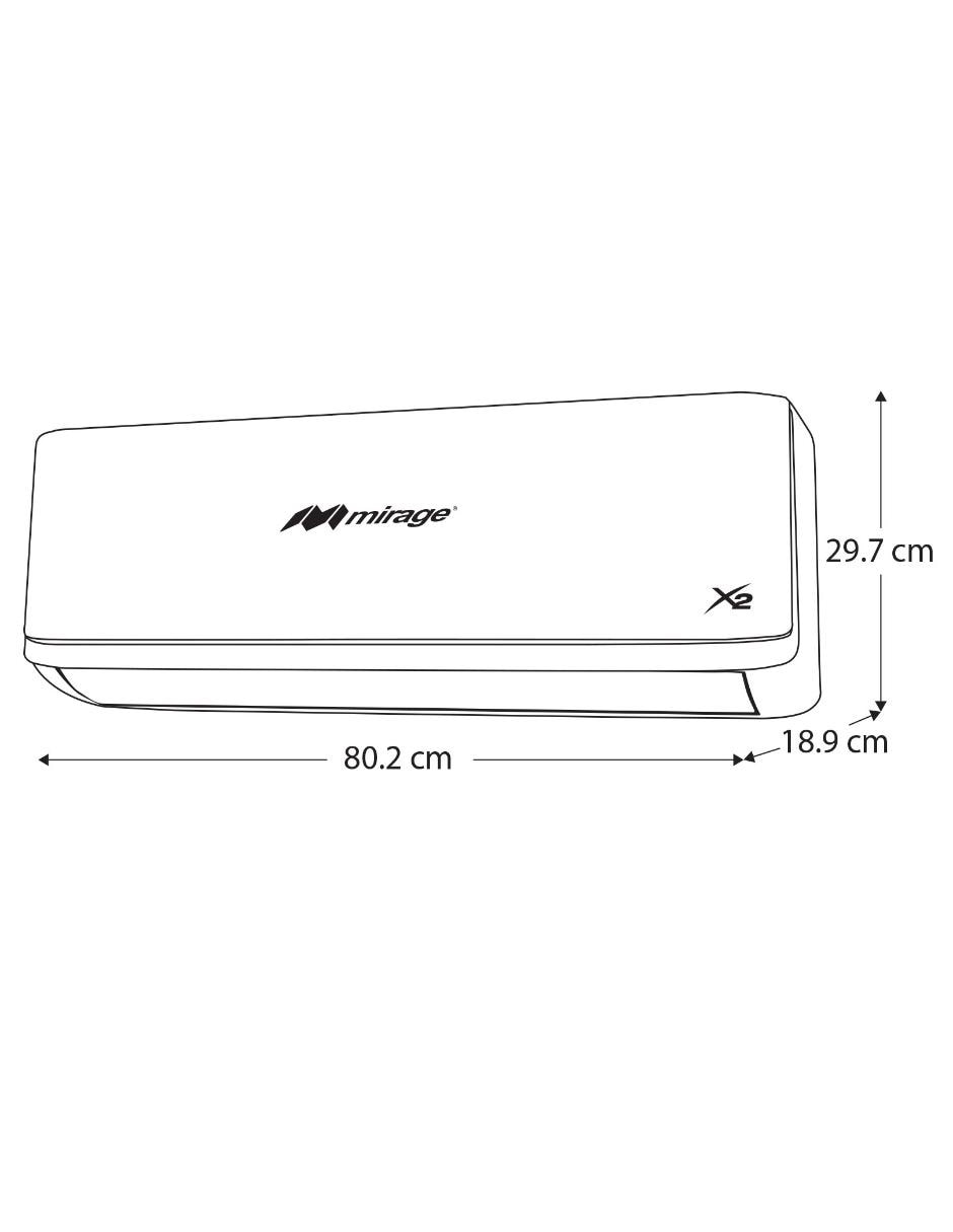 Aire acondicionado 12,000 BTU's blanco SETCXF121F 220 V