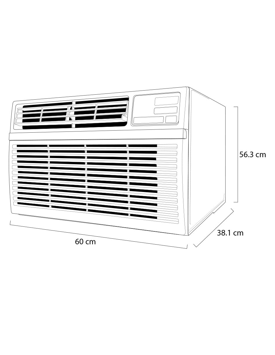 Aire acondicionado de ventana frío 12000 BTU W122CE 220 V 9