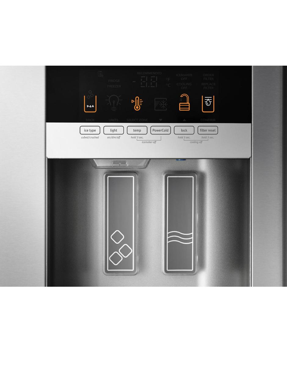 Refrigerador french door 24 pies cúbicos no frost y fábrica de hielo MFI2570FEZ 9