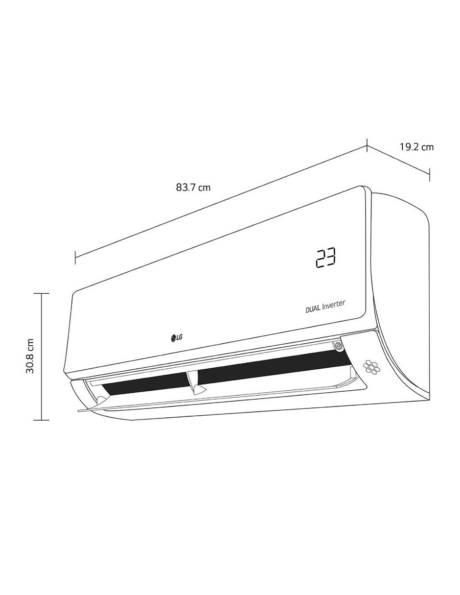 Aire acondicionado mini split Frío y calor 12000 BTU VR122HD 120 V 8