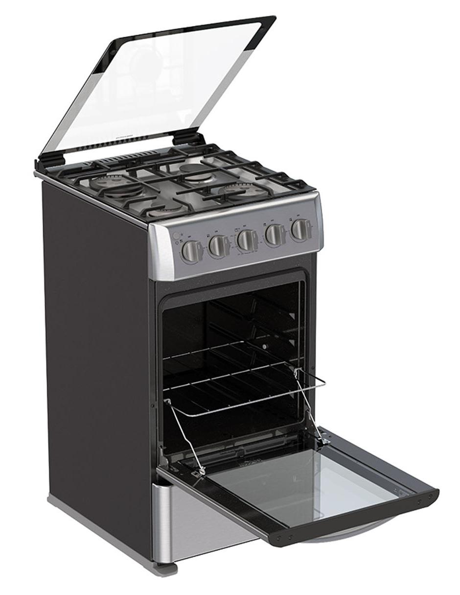 Estufa de piso a Gas LP 50 cm WWR7000S de 4 quemadores 4