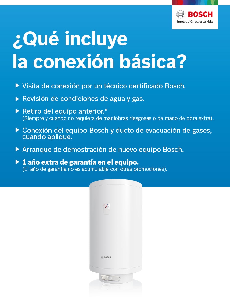 Calentador de agua Eléctrico Bosch Thermotank 80 lts 2 regaderas