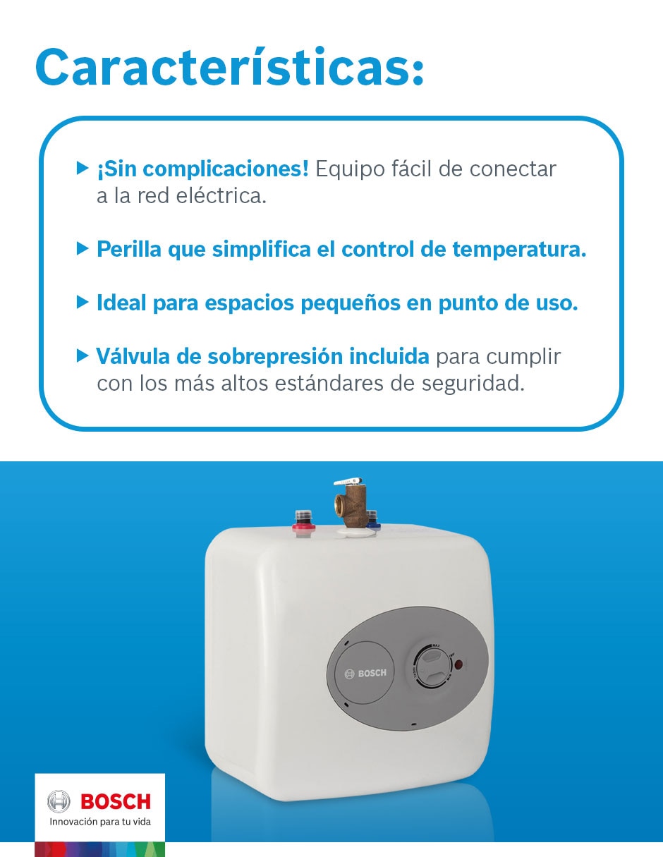 Calentador de depósito Minitanque 10 L eléctrico 7