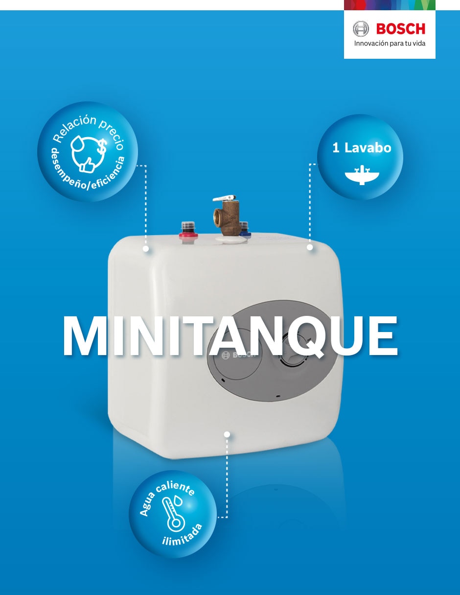 Calentador de depósito Minitanque 10 L eléctrico 10