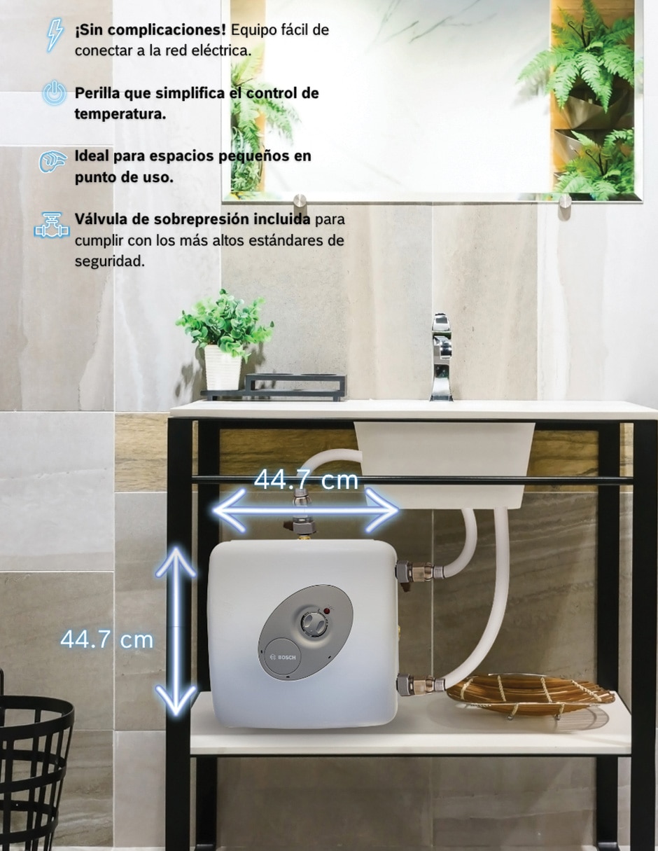 Calentador alta recuperación Minitanque 15 L eléctrico 17