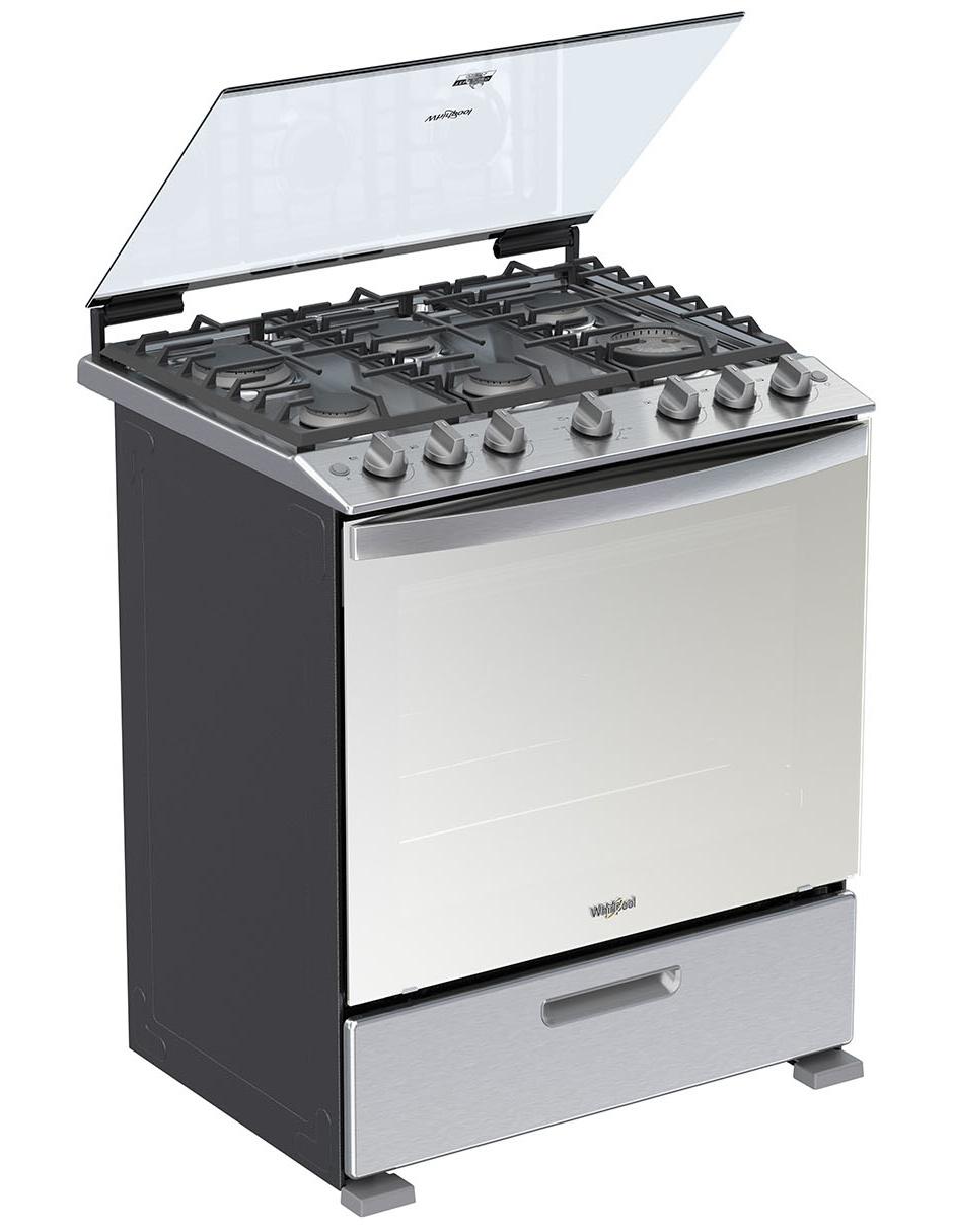 Estufa de piso a Gas LP 76 cm WFR5100S de 6 quemadores 2