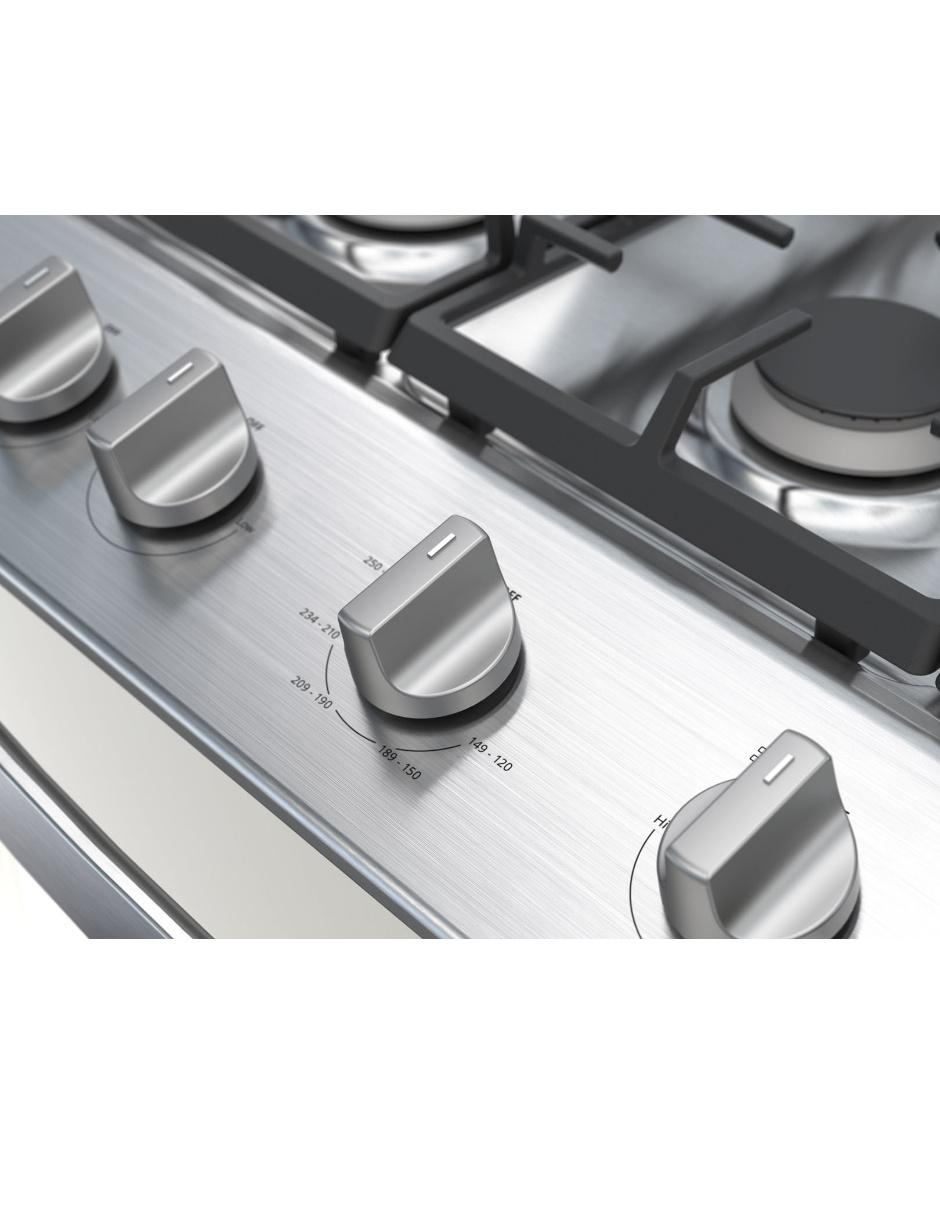 Estufa de piso a Gas LP 76 cm WFR5100S de 6 quemadores 6